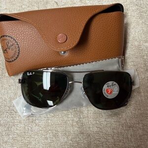 Ray-Ban Black Frame Sunglasses with Dark Lenses